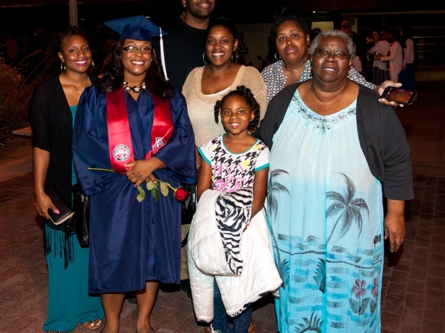 family at graduation