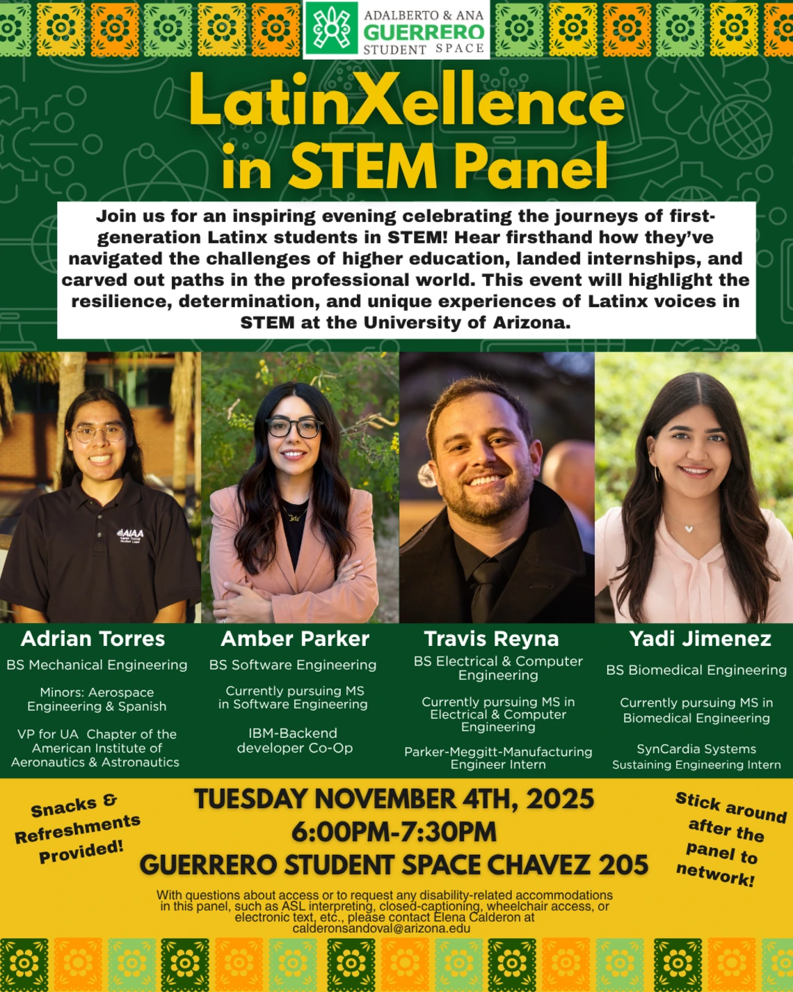 LatinXellence in STEM 11/04/2025 6-7pm in Chavez building 205